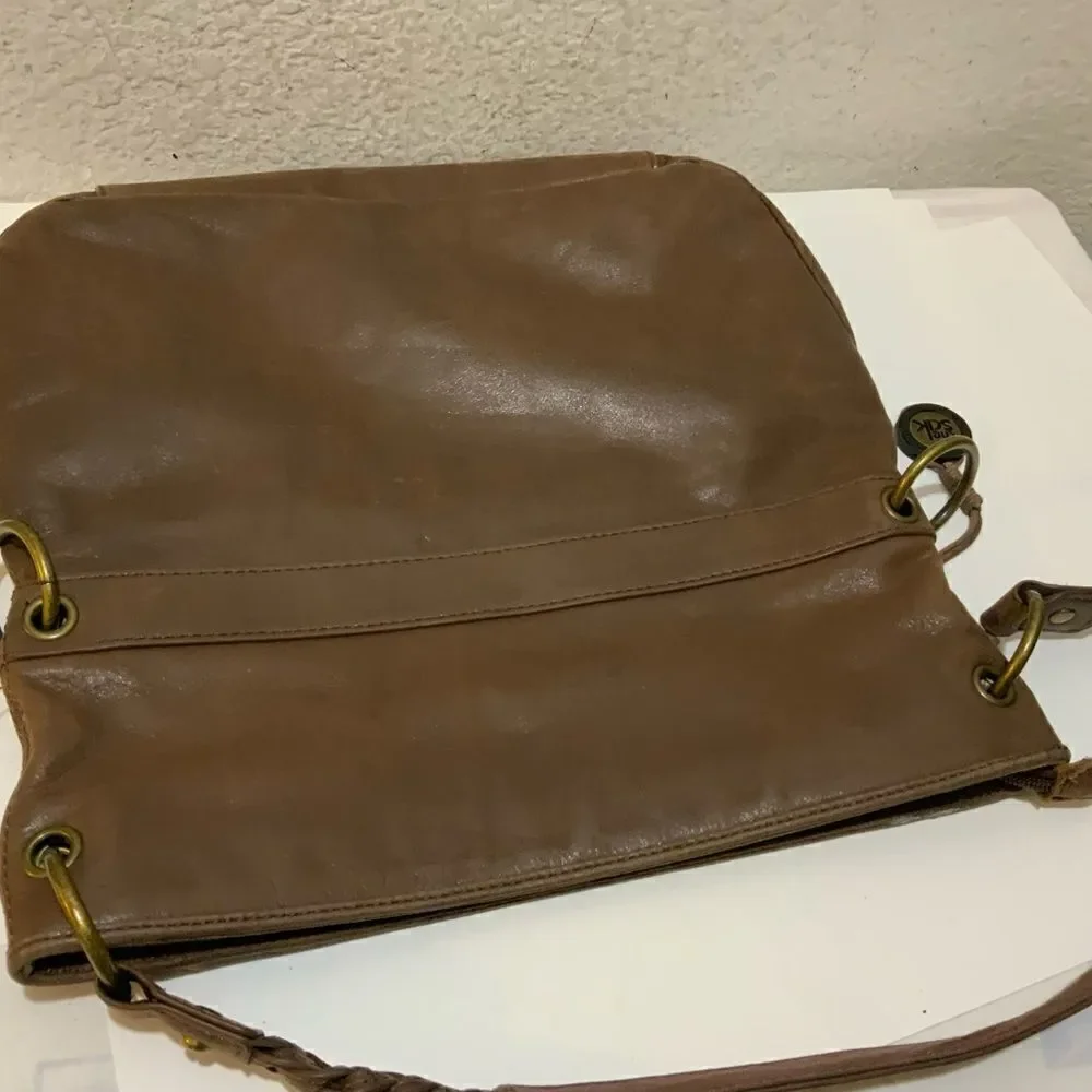 “The Sak” satchel/ crossbody brown adjustable strap